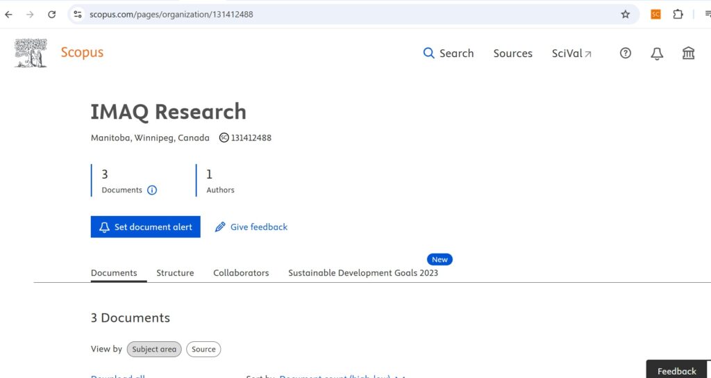 IMAQ Research Scopus 3